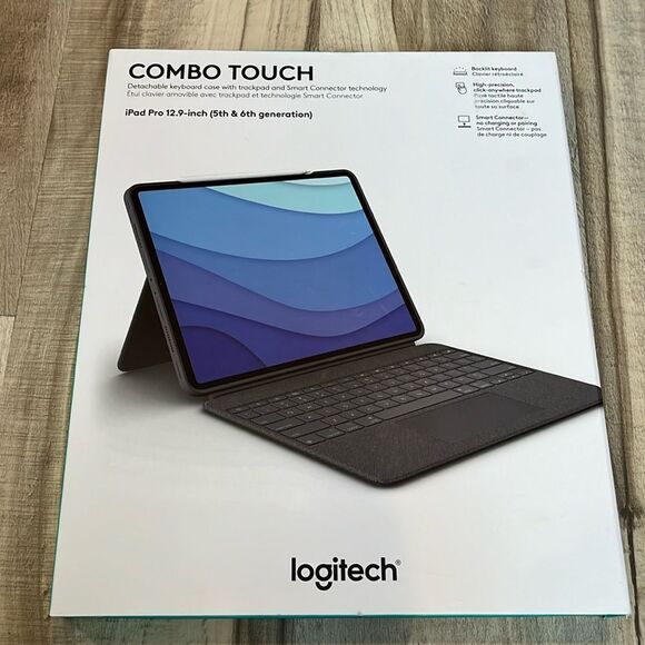 New in box Logitech Combo Touch keyboard folio for iPad Pro 12.9 inch - Picture 7 of 11